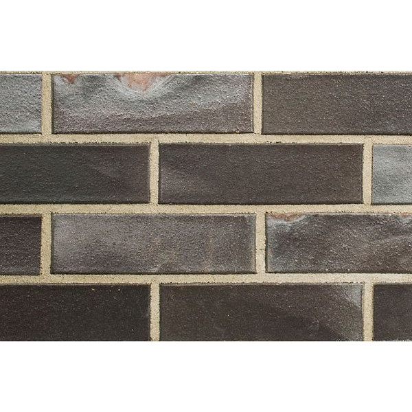 Облицювальна клінкерна цегла, 240x115x71, Hamburg Schwarz-blau-bunt geflammt kohlebrand (арт.8954), ABC Klinkergruppe Brick