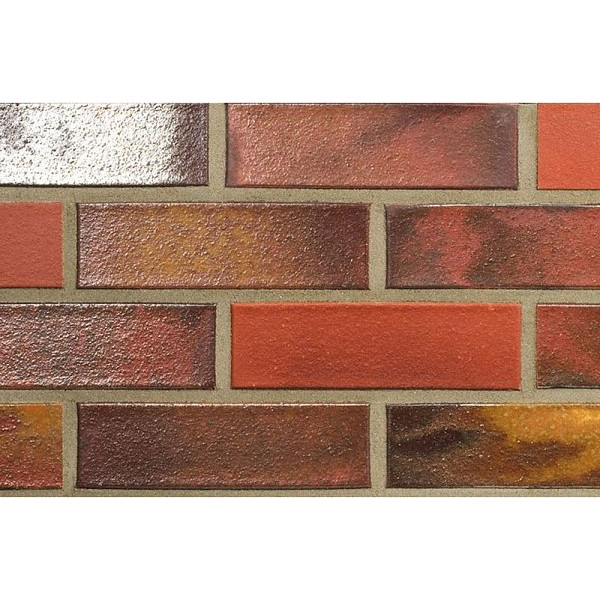 Облицювальна клінкерна цегла, 240x115x71, Norderney Rot-bunt-schmolz (арт.7554), ABC Klinkergruppe Brick