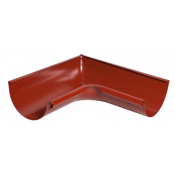 Кут жолоба внутрішній 90 гр, сталь, d-125 мм, червоний, Aquasystem