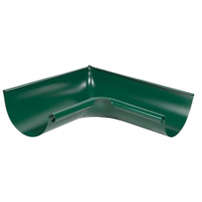 Кут жолоба внутрішній 90 гр, сталь, d-125 мм, зелений, Aquasystem