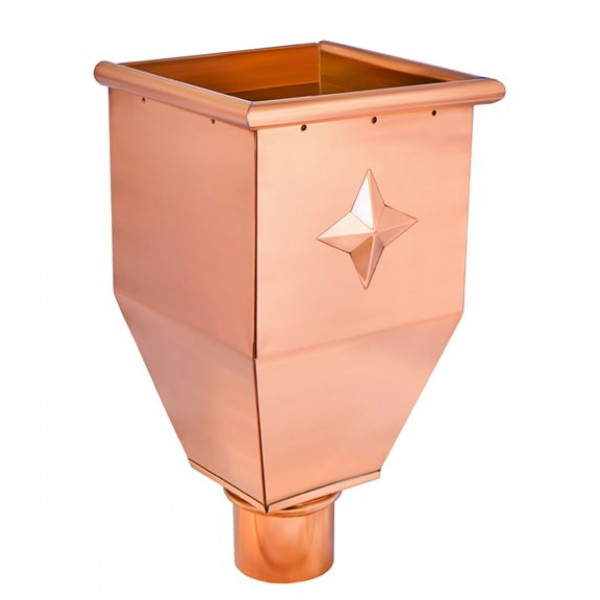 Вирва водозбірна подовжена, мідь, d-90 мм, Aquasystem