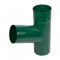 Трійник труби, сталь, d-100 мм, зелений, Aquasystem