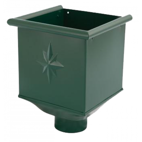 Вирва водозбірна, сталь, d-90 мм, зелений, Aquasystem