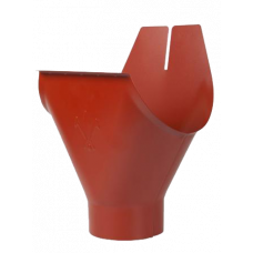 Вирва жолоба, сталь, d-150 мм, червоний, Aquasystem