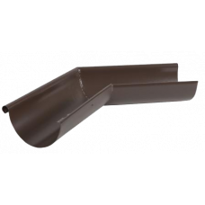 Кут жолоба зовнішній 135 гр, сталь, d-125 мм, коричневий, Aquasystemem