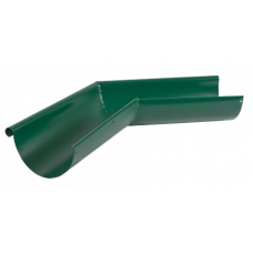 Кут жолоба зовнішній 135 гр, сталь, d-125 мм, зелений, Aquasystem