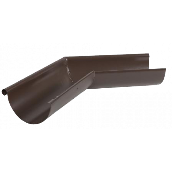 Кут жолоба зовнішній 135 гр, сталь, d-150 мм, коричневий, Aquasystemem