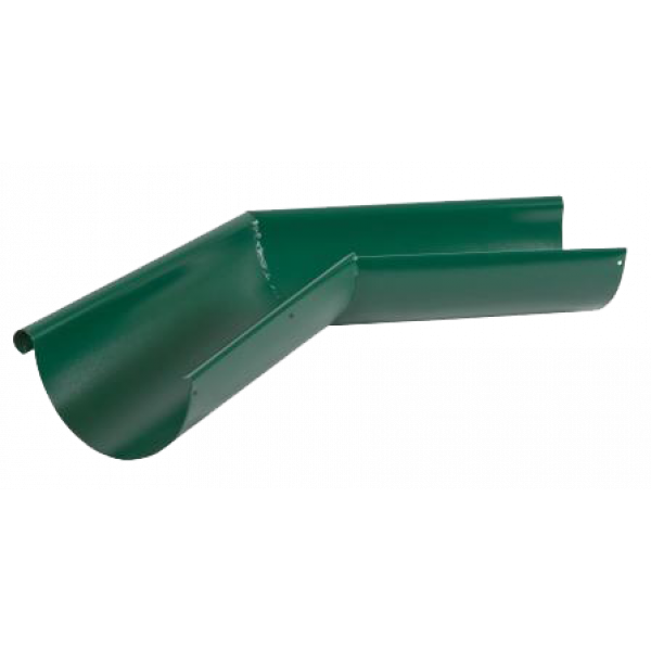 Кут жолоба зовнішній 135 гр, сталь, d-150 мм, зелений, Aquasystem