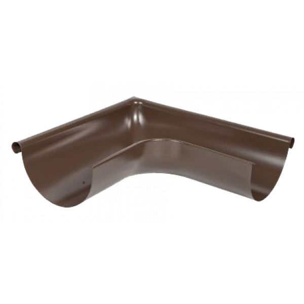 Кут жолоба зовнішній 90 гр, сталь, d-150 мм, коричневий, Aquasystemem