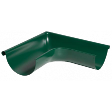 Кут жолоба зовнішній 90 гр, сталь, d-150 мм, зелений, Aquasystem
