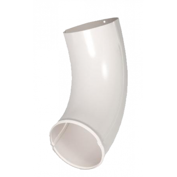 Відведення труби, сталь, d-100 мм, білий, Aquasystem