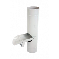 Водозбірник, сталь, d-90 мм, білий, Aquasystem