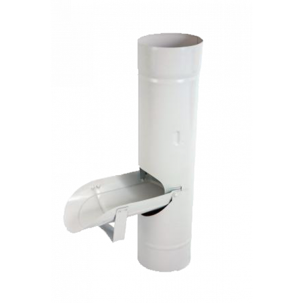 Водозбірник, сталь, d-90 мм, білий, Aquasystem