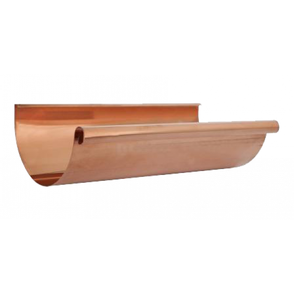 Желоб водосточный, медь, d-150 мм, L-3 м, Aquasystem