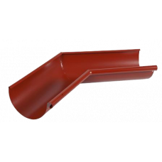 Кут жолоба внутрішній 135 гр, сталь, d-125 мм, червоний, Aquasystem