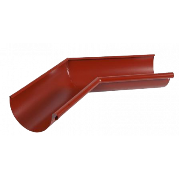 Кут жолоба внутрішній 135 гр, сталь, d-125 мм, червоний, Aquasystem