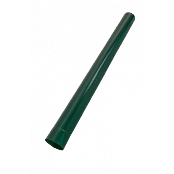 Труба водостічна, сталь, d-90 мм, зелений, L-1 м, Aquasystem