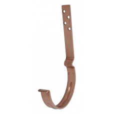 Гак жолоба подовжений з комплектом кріплення, мідь, d-125 мм, Aquasystem