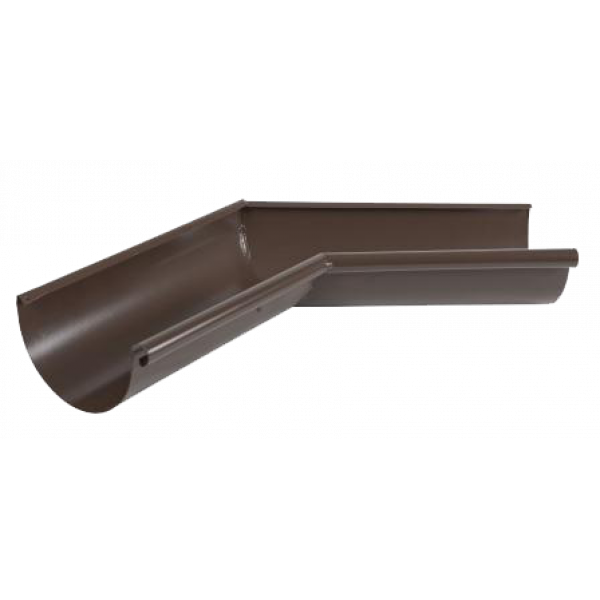 Кут жолоба внутрішній 135 гр, сталь, d-150 мм, коричневий, Aquasystemem