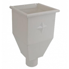 Вирва водозбірна, сталь, d-90 мм, білий, Aquasystem