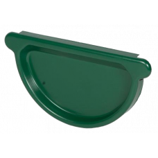 Заглушка жолоба універсальна, сталь, d-150мм, зелений, Aquasystem