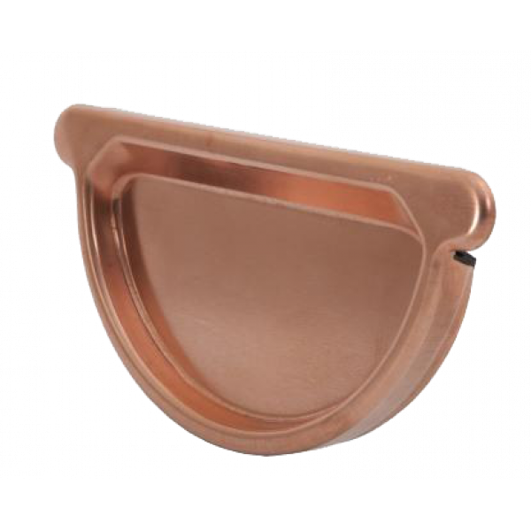 Заглушка жолоба універсальна з гум. упл., мідь, d-125 мм, Aquasystem