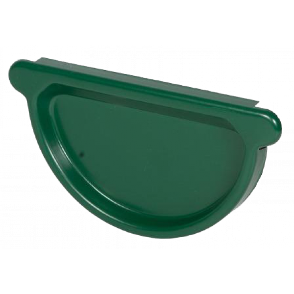 Заглушка жолоба універсальна з гум. упл., сталь, d-125 мм, зелений, Aquasystem