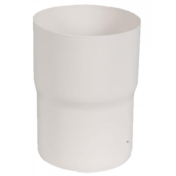 З'єднувач труби, сталь, d-90 мм, білий, Aquasystem