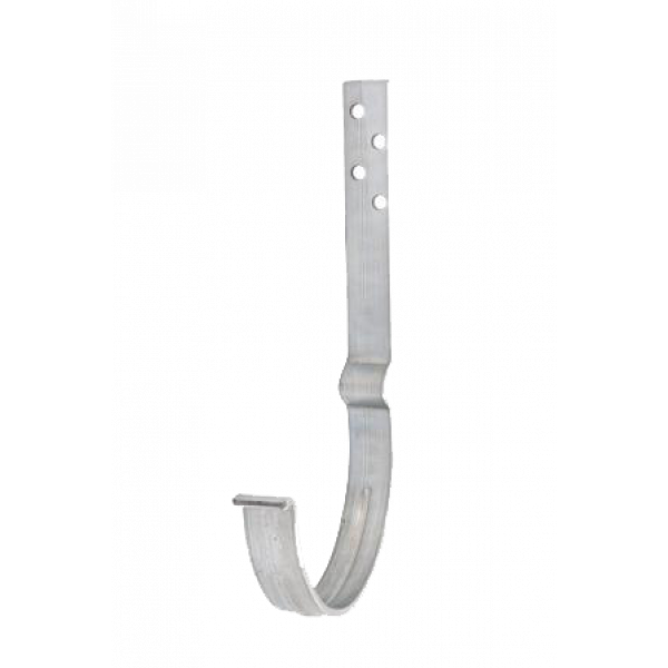 Гак жолоба подовжений з комплектом кріплення, цинк-титан, d-125 мм, Aquasystem