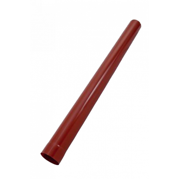 Труба водостічна, сталь, d-90 мм, червоний, L-1 м, Aquasystem