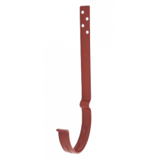 Гак кріплення жолоба подовжений L-220мм, сталь, d-125 мм, червоний, Aquasystem