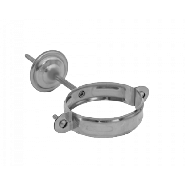 Хомут труби з комплектом кріплення, цинк-титан, d-90 мм, Aquasystem