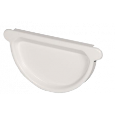 Заглушка жолоба універсальна, сталь, d-150 мм, білий, Aquasystem