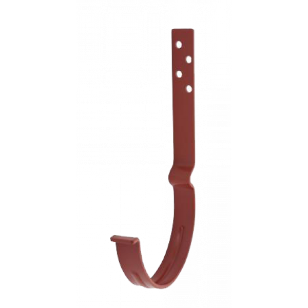 Гак кріплення жолоба довгий з комплектом кріплення l-146, сталь, d-150 мм, червоний, Aquasystem