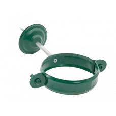 Хомут труби з комплектом кріплення, сталь, d-100 мм, зелений, Aquasystem
