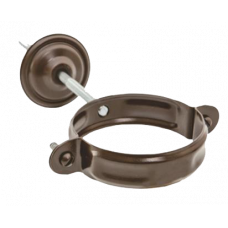 Хомут труби з комплектом кріплення, сталь, d-90 мм, коричневий, Aquasystem