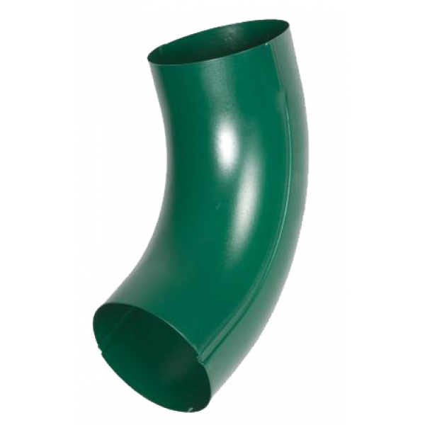 Коліно труби універсальне 72 гр., сталь, d-90 мм, зелений, Aquasystem