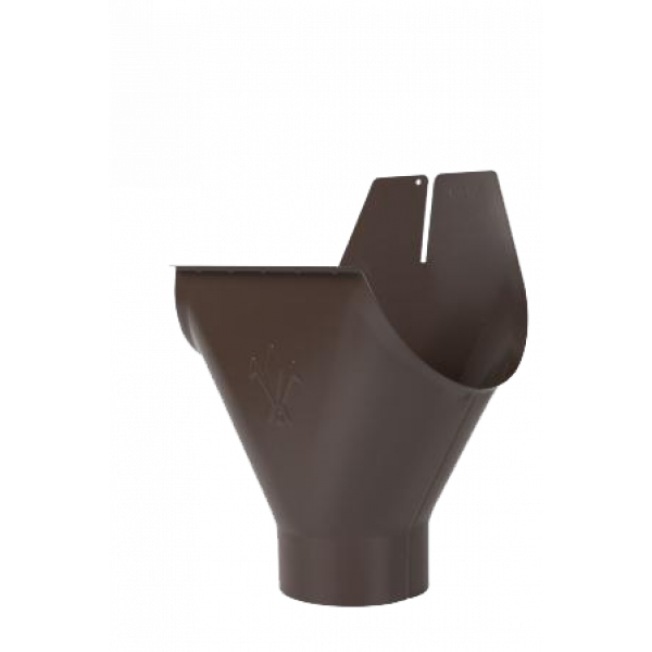 Воронка жолоба, сталь, d-125 мм, коричневий, Aquasystem