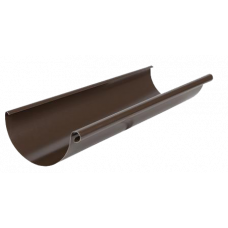 Жолоб водостічний, сталь, d-150 мм, коричневий, L-3 м, Aquasystem