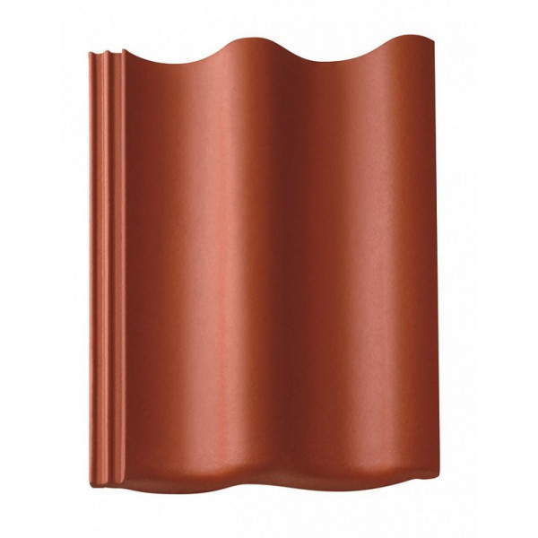 Цементно-піщана черепиця рядова, Harzer Pfanne 7, Star Matt, Класичний червоний, Braas