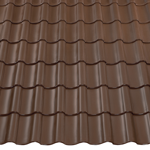 Керамическая черепица Braas Агат 12V, Dunkelbraun