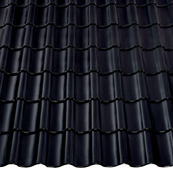 Керамічна черепиця Braas Агат 12V, Tiefschwarz
