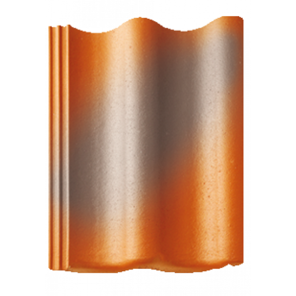 Цементно-піщана черепиця рядова, Янтарь, Антік червоний, Braas