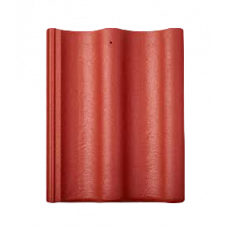 Цементно-піщана черепиця рядова, Протектор, Червоний, Braas