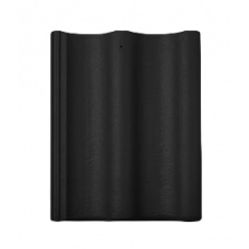 Цементно-піщана черепиця рядова, Протектор, Чорний, Braas