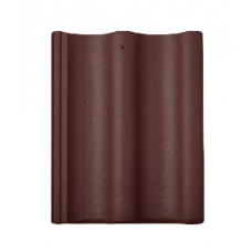Цементно-піщана черепиця рядова, Протектор, Коричневий, Braas