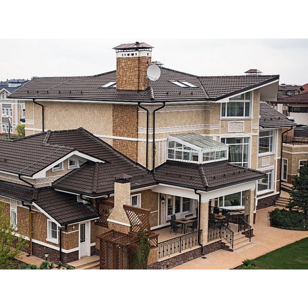 Керамічна черепиця Braas Рубін 13V, колір Темно-коричневий