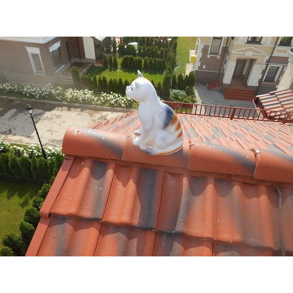 Цементно-піщана черепиця рядова, Янтарь, Антік червоний, Braas