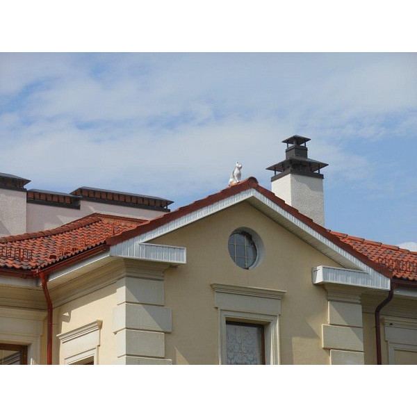 Цементно-піщана черепиця рядова, Янтарь, Антік червоний, Braas