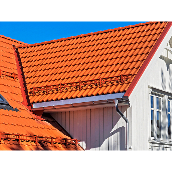 Цементно-піщана черепиця рядова, Протектор, Червоний, Braas